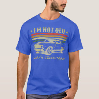 Camiseta Não sou velha sou garota de carro clássico vintage
