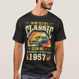 Camiseta Não Sou Velho, Nascer De Vintage De 1957, Aniversá