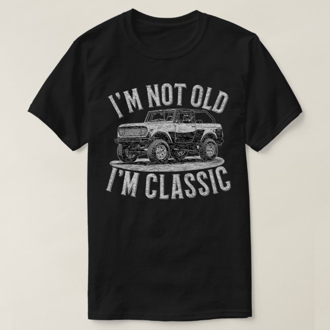 Camiseta Não sou velho, sou clássico (Frente do Design)