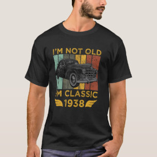 Camiseta Não Sou Velho Sou Clássico 1938 Carro Retro Vintag