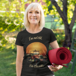 Camiseta Não sou velho, sou clássico Vintage Fire Truck