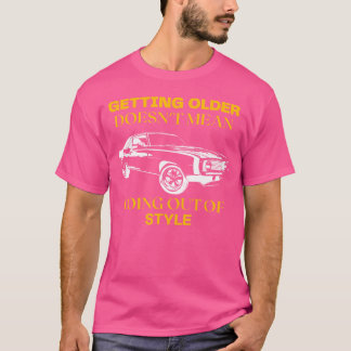 Camiseta não sou velho sou um menino entusiasta de Muscle C