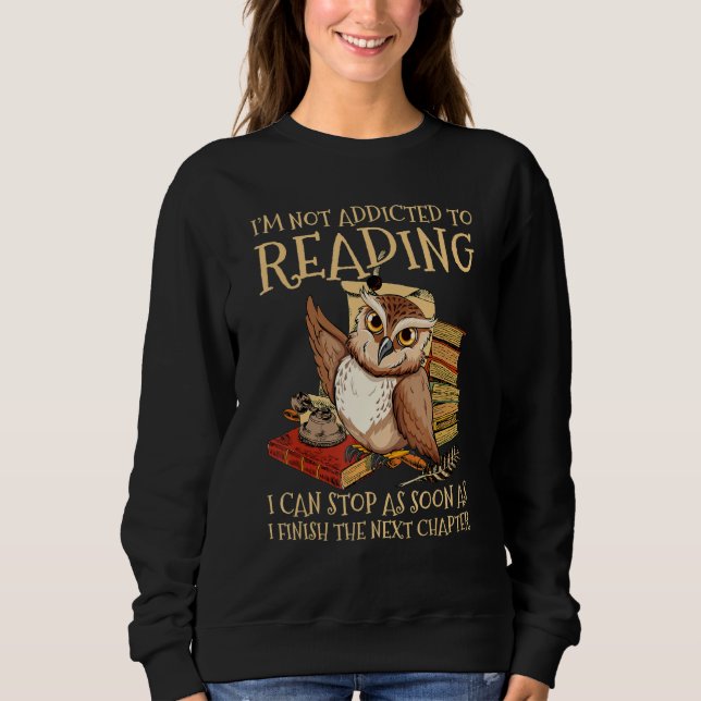 Camiseta Não Sou Viciado Em Ler Posso Parar Assim Que  (Frente)
