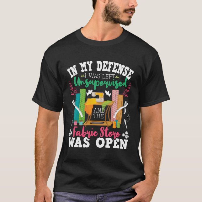 Camiseta Não Supervisionado E A Loja De Tecidos Estava Aber (Frente)
