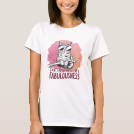 Camiseta Não te consigo ouvir sobre o meu gato fabuloso