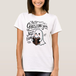 Camiseta Não te fantasma, só a ler