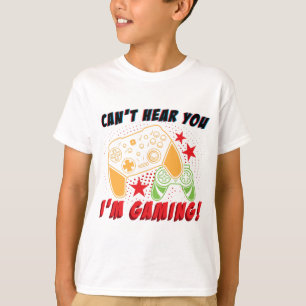 Camiseta Não te ouço, estou a jogar camisa, Gamer Gift