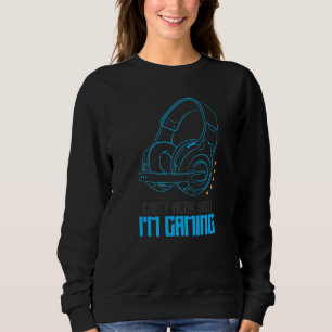 Camiseta Não te ouço, estou a jogar legal fone de ouvido di
