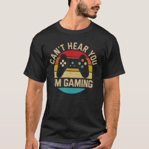 Camiseta Não te ouço, estou a jogar no fone do Gamer Gift
