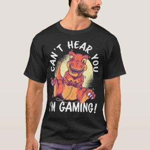 Camiseta Não te ouço, estou a jogar o jogo da TRe dinossaur