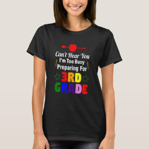 Camiseta Não te ouço, estou ocupado a preparar-me para o 3º