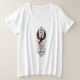 Camiseta Não Tema o Que Faz Você Crescer Mentalidade de Tra