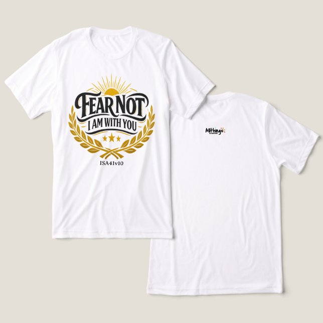 Camiseta Não Temas - ISA41v10 (Design Frente e Verso)