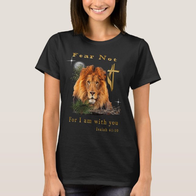 Camiseta Não temas Isaías 41:10 (Frente)