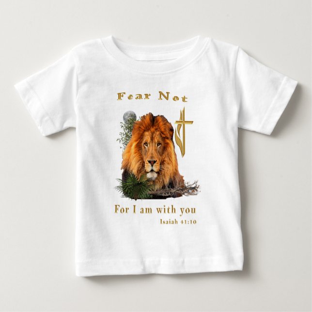 Camiseta Não Temas, pois Estou Contigo (Frente)