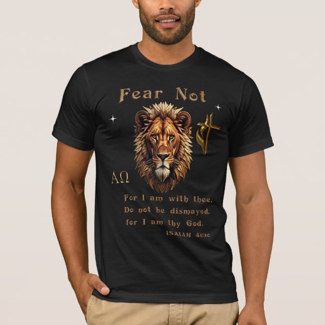 Camiseta Não temas, pois estou contigo (Frente)