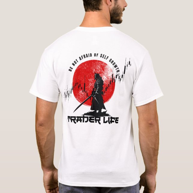 Camiseta Não tenha medo | Motivação comercial | Samurai (Verso)