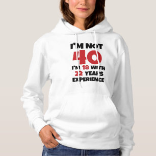 Camiseta Não tenho 40 anos.