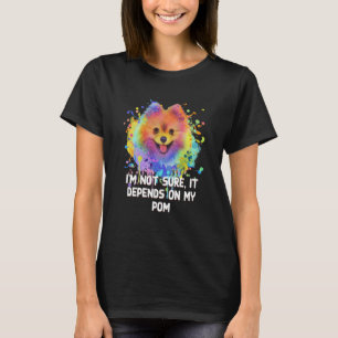 Camiseta Não tenho certeza Depende da minha mãe de estimaçã
