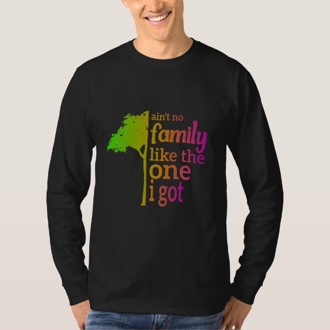 Camiseta Não tenho família como a que tenho para a união (Frente)