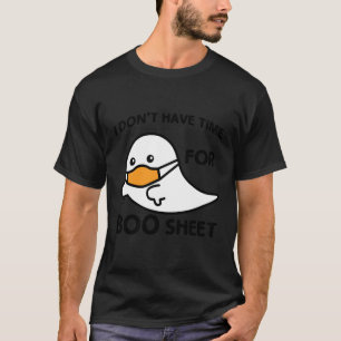 Camiseta Não Tenho Tempo Para Lençol Fantasma Vestindo