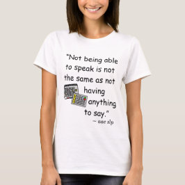 Camiseta Não ter nada a dizer