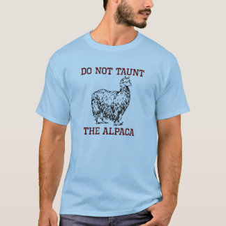 Camiseta Não toque Alpaca