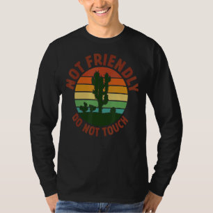 Camiseta Não Toque Em Potes De Plantas Cactus Cactos