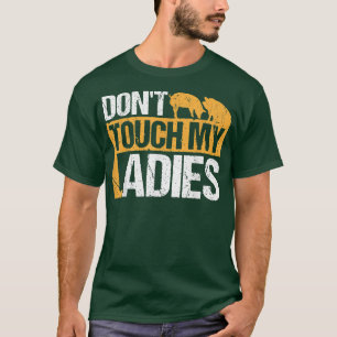 Camiseta Não Toque na Design das Minhas Senhoras para Porco