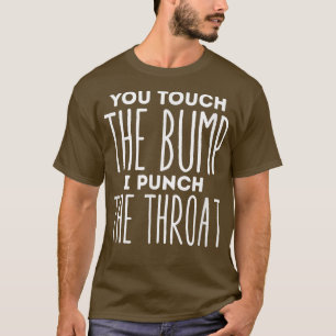 Camiseta Não Toque No Bloco De Bebê Engraçado Para A Mulher