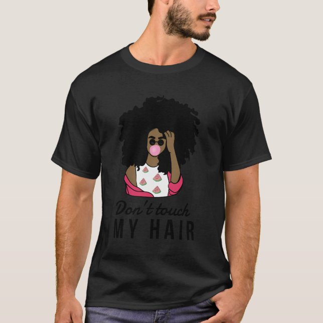 Camiseta Não Toque No Meu Cabelo Afro Amor (Frente)
