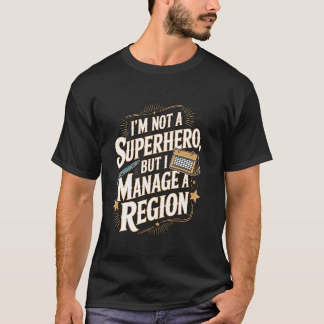 Camiseta Não um Assistente de Escritório Gerente Regional S (Frente)