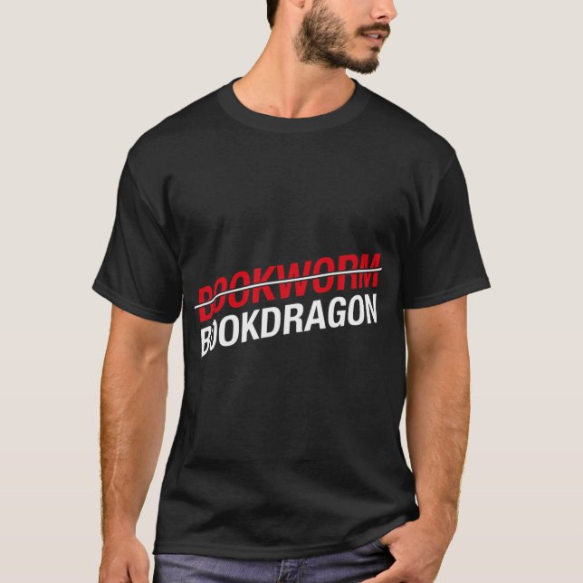 Camiseta Não Um Bookdragon Para Livro (Frente)