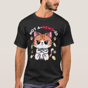 Camiseta Não Um Mews Ed KittenCat Piada Pun Para Gato