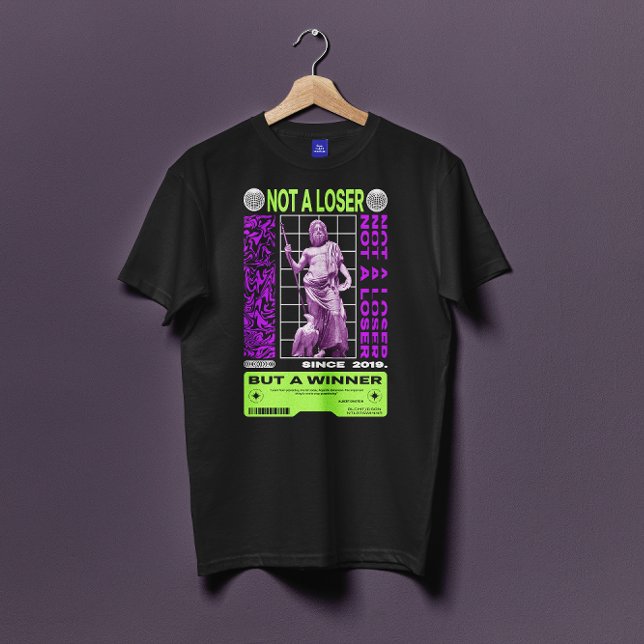 Camiseta Não um perdedor, mas um vencedor (Criador carregado)
