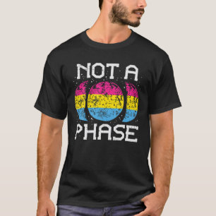 Camiseta Não Uma Fase Pansexual, Lua Engraçada Sinalizador