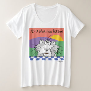 Camiseta NÃO UMA PESSOA DE MANHÃ por Sandra Boynton