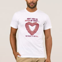 Não vai o bacon meu tshirt do coração