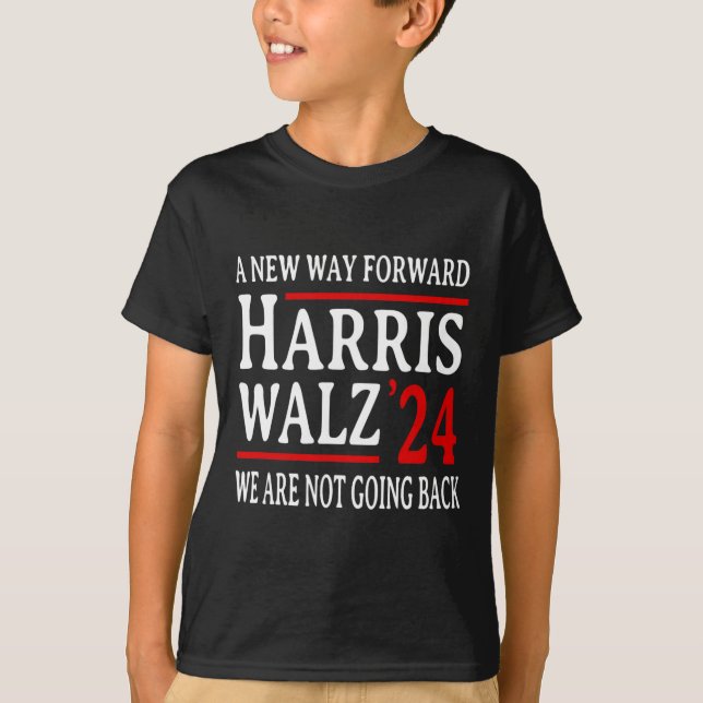 Camiseta Não Vamos Voltar Pro Kamala Harris W 2 (Frente)