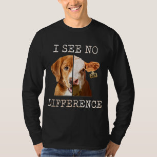 Camiseta Não Vejo Diferença De Vaca E Cão De Vegão Vegetari