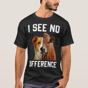 Camiseta Não Vejo Diferença Vegano Vegetariano Vaca e Cacho