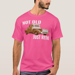 Camiseta Não Velho Apenas Retrô Vintage Vickup Pickup Squar