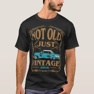 Camiseta Não Velho, Apenas Vintage, Aniversário de Carro Cl