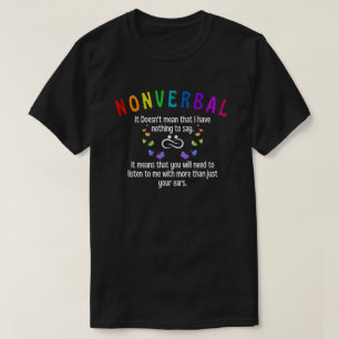 Camiseta Não verbal