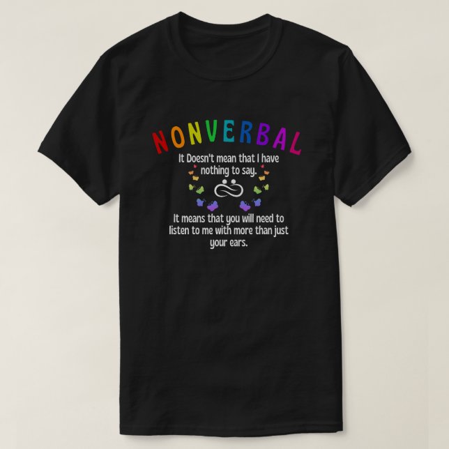 Camiseta Não verbal (Frente do Design)