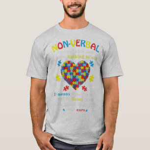 Camiseta Não verbal não significa que não tenho nada a d