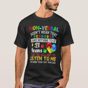 Camiseta Não Verbal não significa que não tenho nada a dize