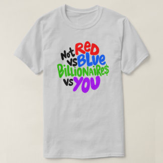 Camiseta Não Vermelho Vs. Azul