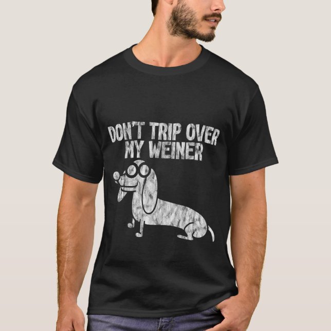 Camiseta Não viaje sobre o meu Weiner (Frente)
