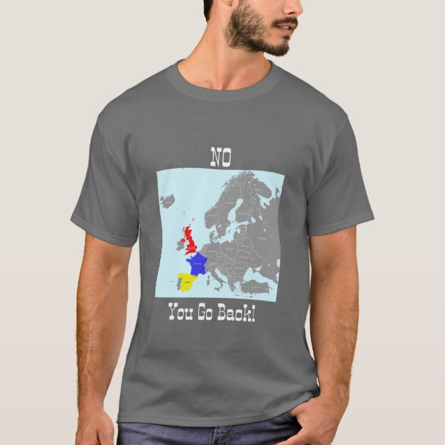 Camiseta Não, Volta Para Lá (Frente)